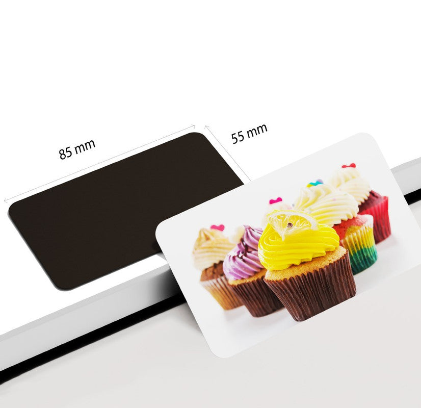 dhcrafts Rectangular Rubber Fridge Magnet Multicolor Food Cupcakes D4 Rectangular Design Pack of 1 (8.6cm x 5.4cm)